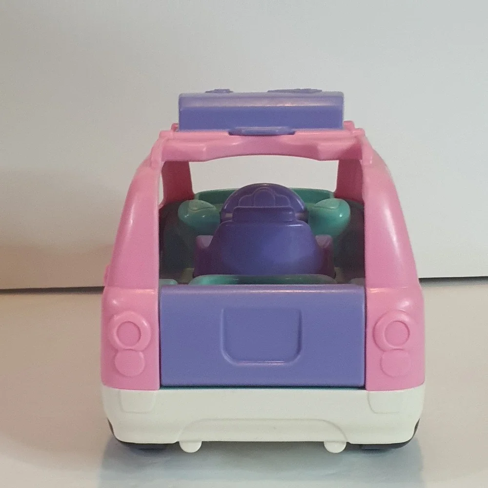 2009 Fisher Price Little People Pink SUV Toy Car Vehicle‎ Music Tailgate Sounds